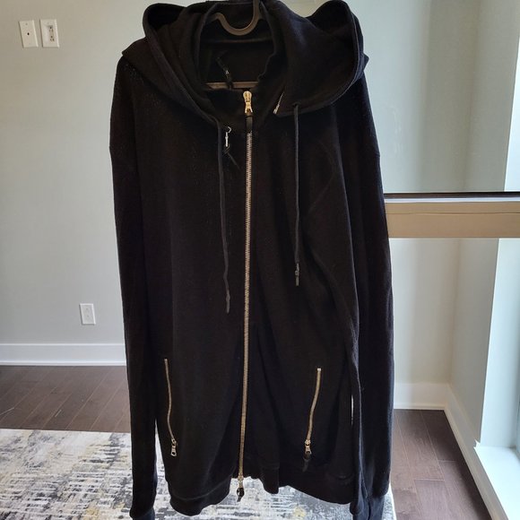 11 by Boris Bidjan Saberi men's drawstring hoodie with zipper pockets and hood - Picture 5 of 6